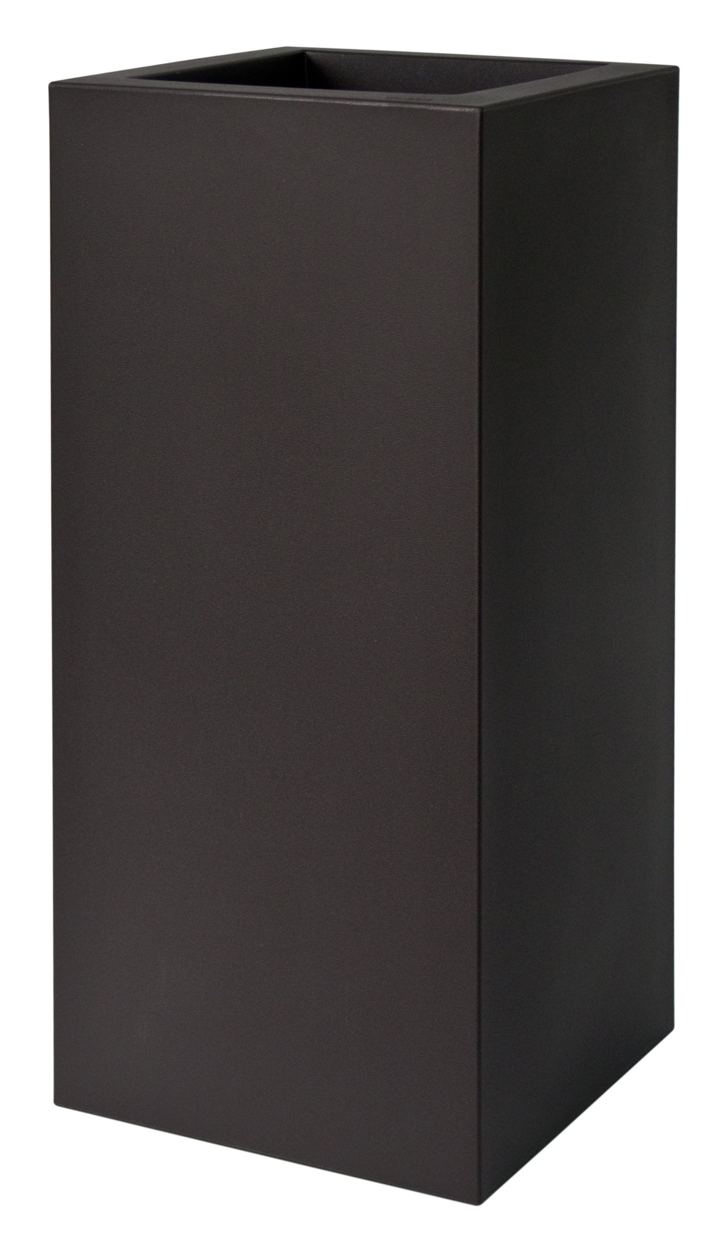 Plust - Dizajnový kvetináč KUBE HIGH, 30 x 30 x 70 cm - čierny