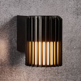 Nordlux Vonkajšie nástenné svietidlo Matrix čierna, tvrdený hliník, E27, 15W, K: 16.8cm