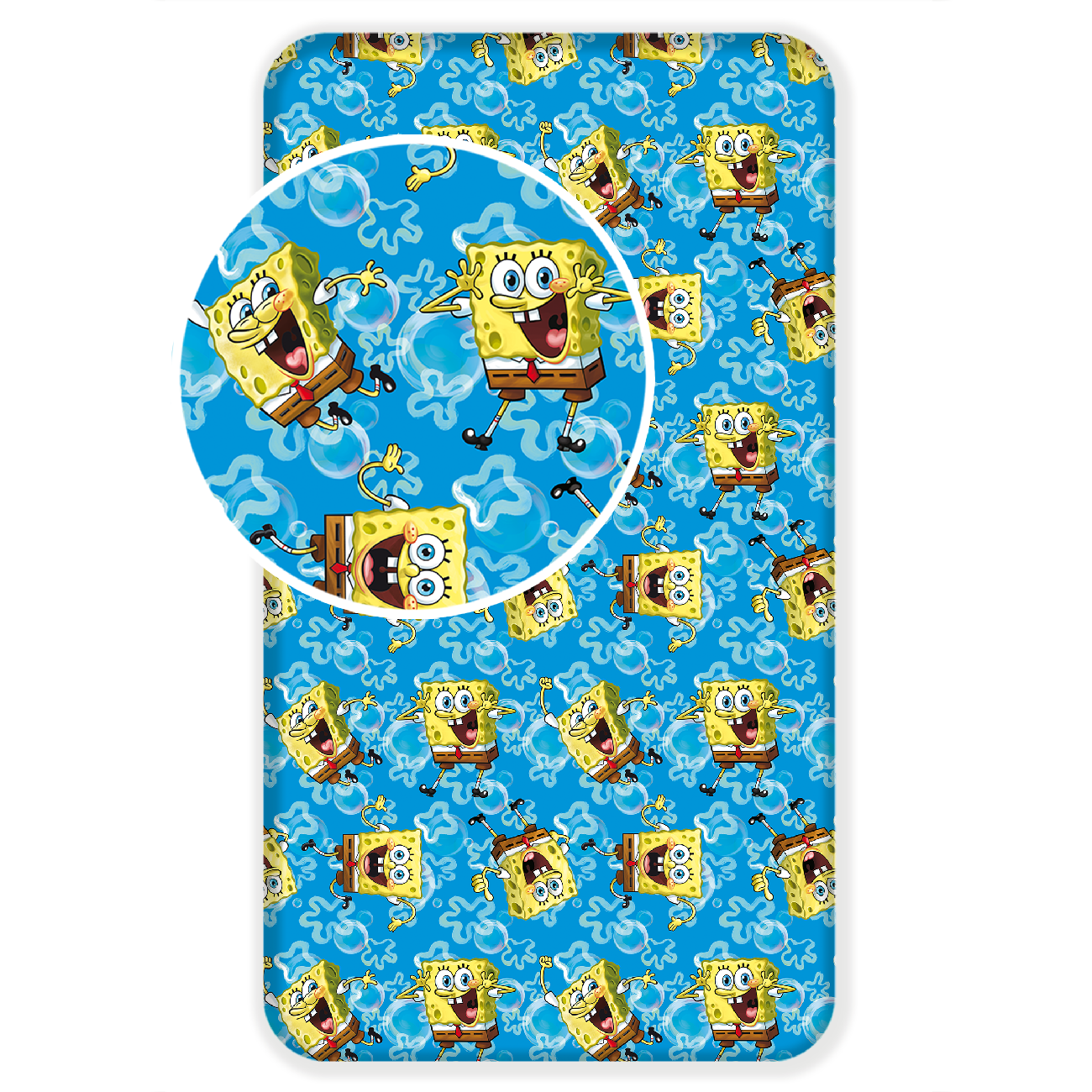 Jerry Fabrics Plachta Sponge Bob blue ,90x200 cm