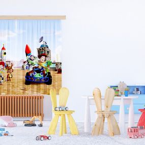 FCS XL 4381 AG Design textilný foto záves detský delený obrazový Disney - Toy Story FCSXL 4381, veľkosť 180 x 160 cm