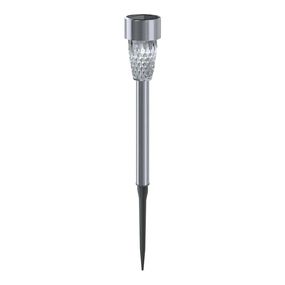 Aigostar - LED Solárna lampa LED/0,006W/1,2V 29,7 cm chróm 6500K IP44