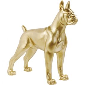 KARE Design Socha Pes Doga Toto Zlatý 180cm