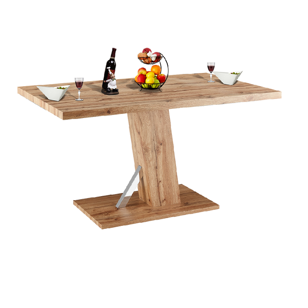 Jedálenský stôl, dub wotan, 138x90 cm, BOLAST
