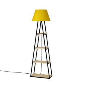 Stojacia lampa Pal III 165 cm dub/žltá