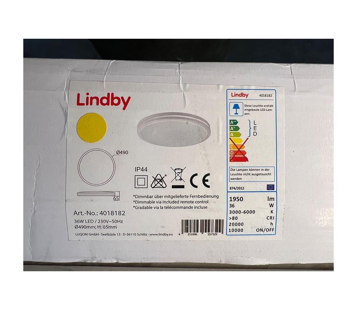 Lindby - LED Stmievatelné stropné svietidlo ARMIN LED/36W/230V + DO