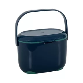 Modro-zelená nádoba na kompostovateľný odpad Addis Caddy, 2,5 l