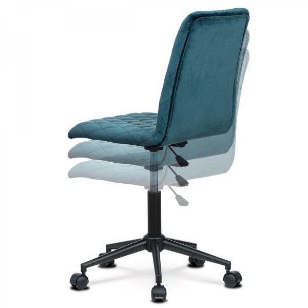 Autronic -  Kancelárská stolička Junior KA-T901 BLUE4, modrá zamatová látka