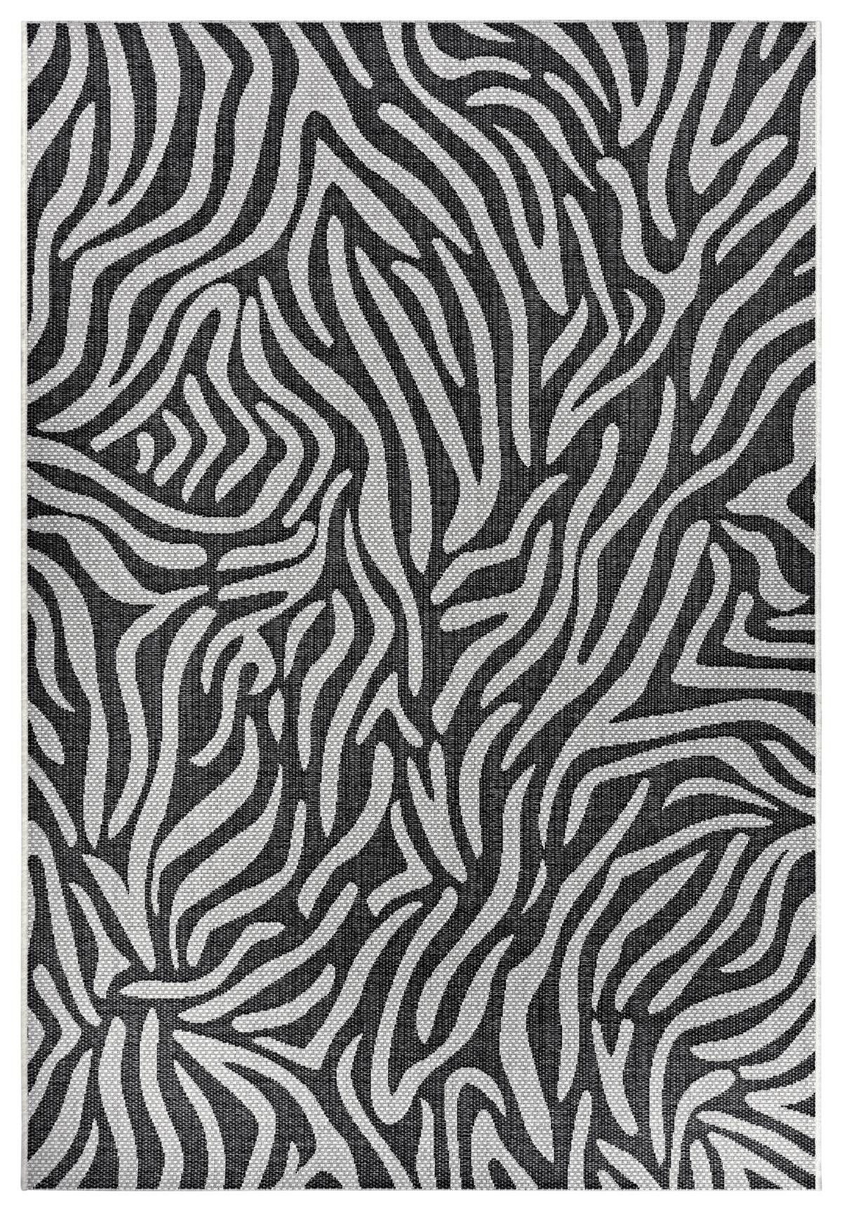 NORTHRUGS - Hanse Home koberce Kusový koberec Jaffa 105233 Black Cream - 70x140 cm