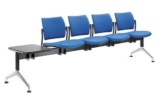LD SEATING lavice DREAM 141/4T-N1, podnož čierna, se stolkem