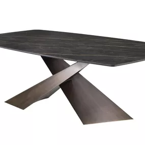 RIFLESSI - Stôl LIVING s keramickou doskou