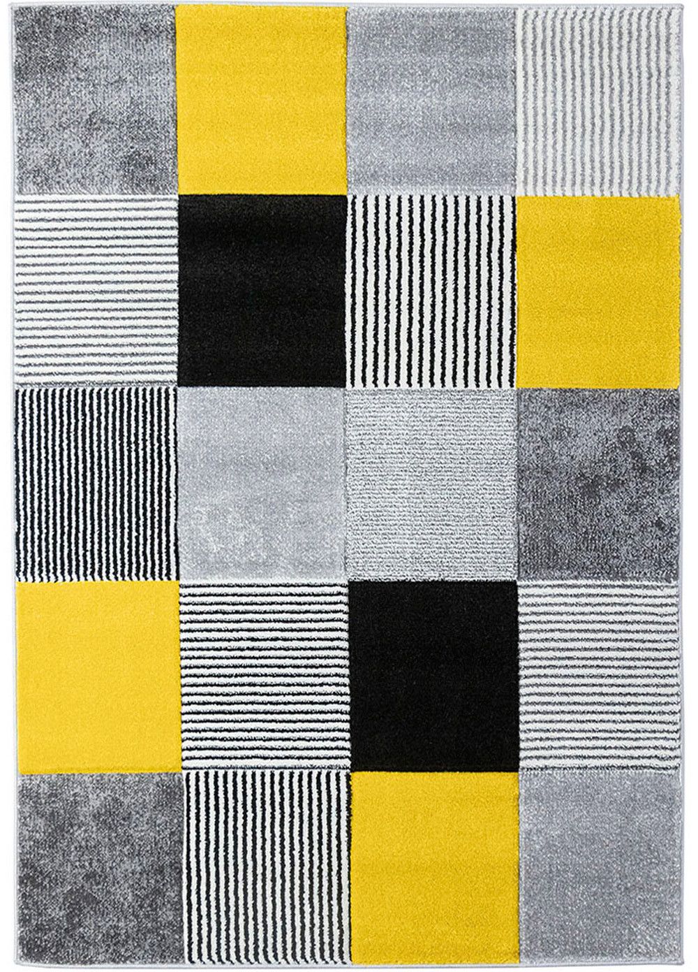 AKCIA: 80x150 cm Kusový koberec Alora A1039 Yellow - 80x150 cm