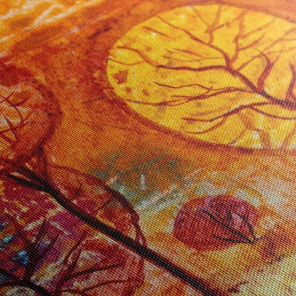 Obraz stromy vo farbách jesene - 120x80