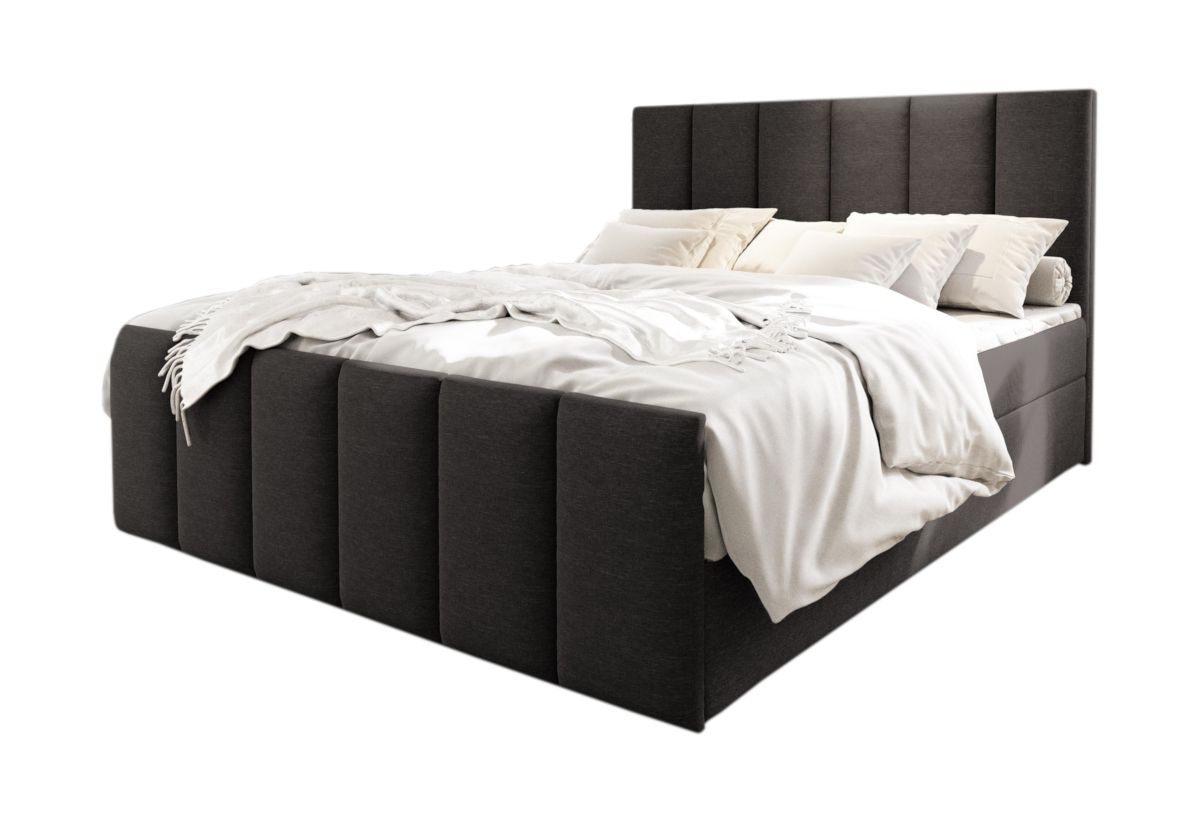 Expedo Čalúnená posteľ boxspring MAGO + topper, 180x200, sawana 05