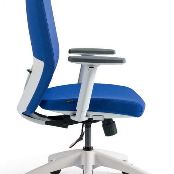 OFFICE PRO bestuhl -  OFFICE PRO bestuhl Kancelárska stolička J2 ECO WHITE BP modrá