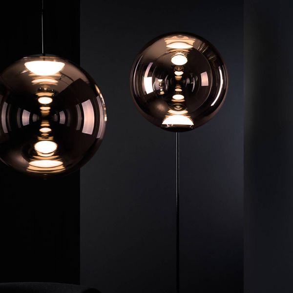 Tom Dixon Globe závesné LED svietidlo, meď, Obývacia izba / jedáleň, polykarbonát, oceľ, 6W