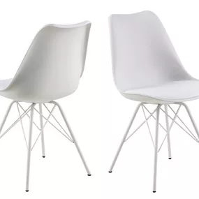 Dizajnová stolička Nasia, biele