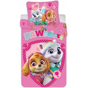 BrandMac · Obliečky do detskej postieľky Paw Patrol - Labková patrola - motív PAWfect - 100% bavlna - 40 x 60 cm + 100 x 135 cm