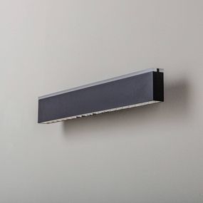 Lucande Henner nástenné LED svietidlo čierna 60 cm, Chodba, železo, 9.4W, L: 60.5 cm, K: 8cm
