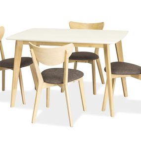 Jedálenský stôl Combo (biela) (pre 4 osoby)