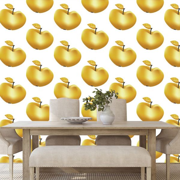 Samolepiaca tapeta zlaté jabĺčka - 75x1000