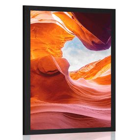 Plagát Antelope Canyon v Arizone - 20x30 black