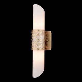Maytoni Rúrkové sklenené nástenné svietidlo Venera – zlaté, Obývacia izba / jedáleň, kov, sklo, E14, 40W, L: 12 cm, K: 45.7cm
