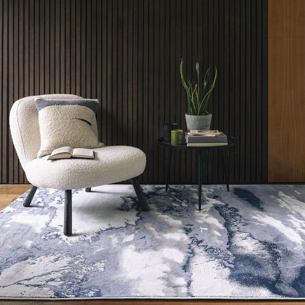 Modro-sivý koberec 150x80 cm Aurora - Asiatic Carpets