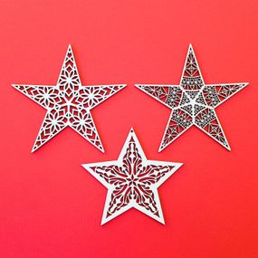 Vianočné hviezdy - Set (3 ks)