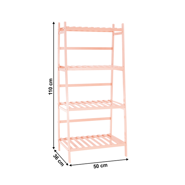 Skladací regál, ružová, NEPEL TYP 4 + darček