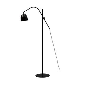 Dyberg Larsen Easton stojaca lampa, čierna, Obývacia izba / jedáleň, kov, E27, 60W, L: 30 cm, K: 145cm