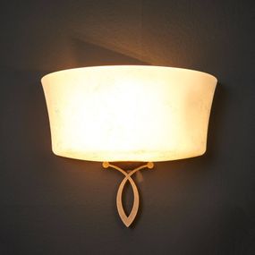Lam Nástenná lampa Alessio s dizajnom svetlometu, Obývacia izba / jedáleň, kov, sklo, E27, 60W, L: 30 cm, K: 24cm