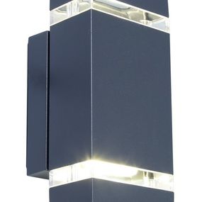 LUTECE LT5605013118 LED nástenné svietidlo Focus 1x8W | 300lm | 4000K | IP44 - tmavo šedá