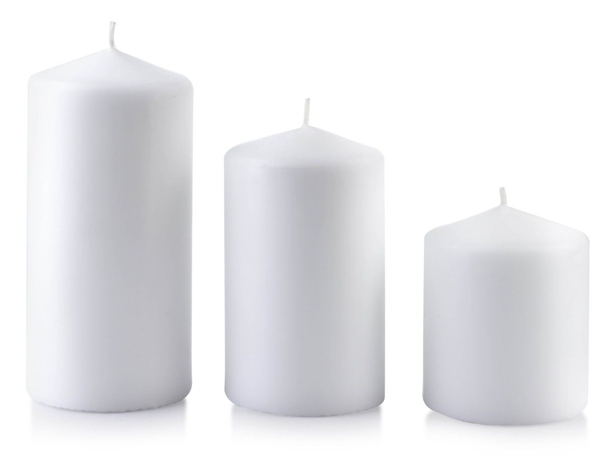 Vysoká sviečka Classic Candles 18 cm biela