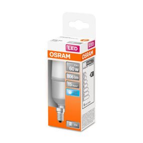 OSRAM LED žiarovka E14 Classic Stick matná 4000K8W, E14, 8W, Energialuokka: F, P: 11.5 cm