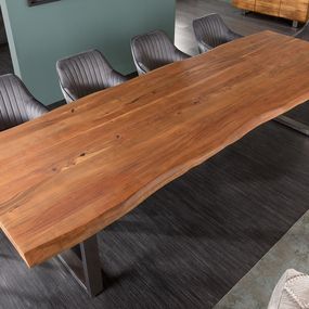 Dizajnový jedálenský stôl Massive, 300 cm, akácia honey