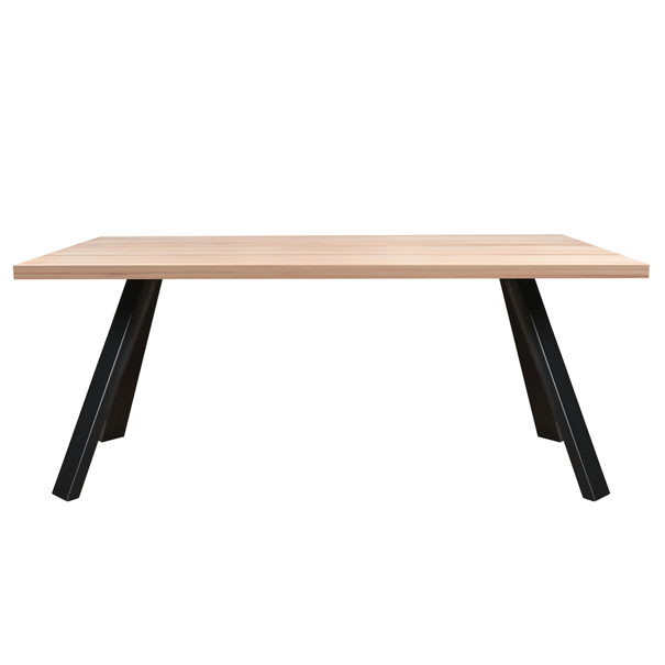 Sconto Jedálenský stôl AMAYA L dub/kov, šírka 160 cm, rovná hrana
