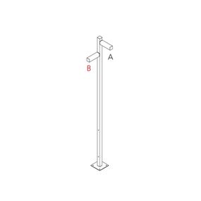 Artemide Walking - stojna 2500 - 2x90d hlavy - A 90h + B 60h T4507E30