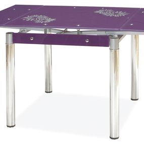 Jedálenský stôl GD-082 (fialový) (pre 4 osoby)