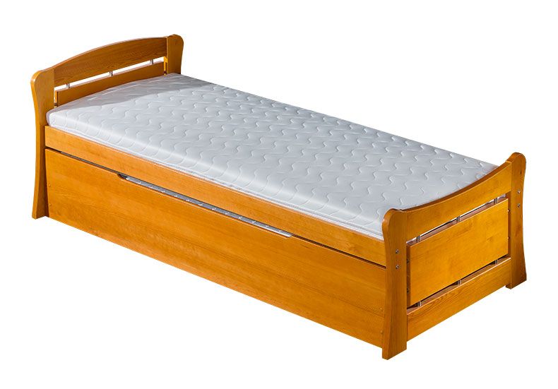 Jednolôžková posteľ 90 cm Pauli 1 (s roštom a úl. priestorom)