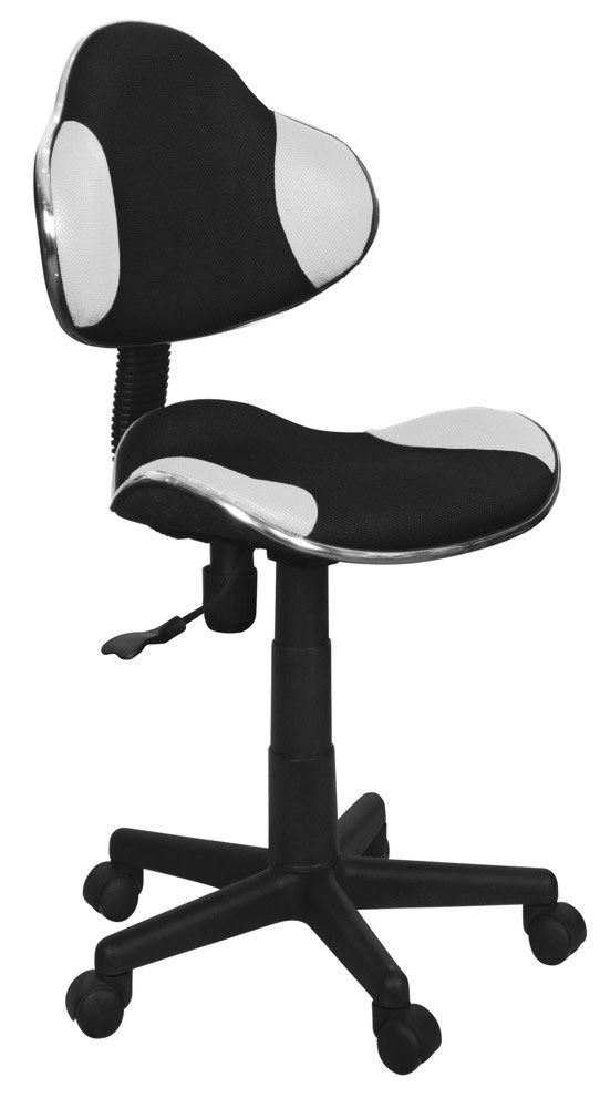 Detská stolička Q-G2 látka, čierno-biela
