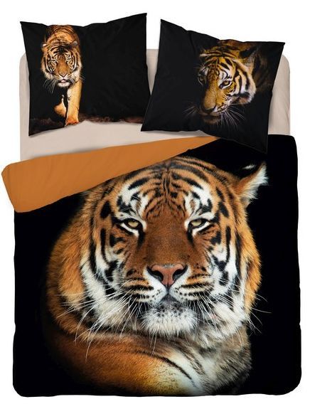 DomTextilu Bavlenené obojstranné obliečky s tigrím vzorom 45740-238017