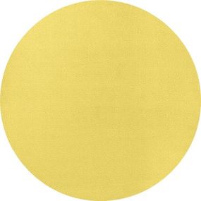 Hanse Home Collection koberce Kusový koberec Fancy 103002 Gelb - žltý kruh - 133x133 (priemer) kruh cm