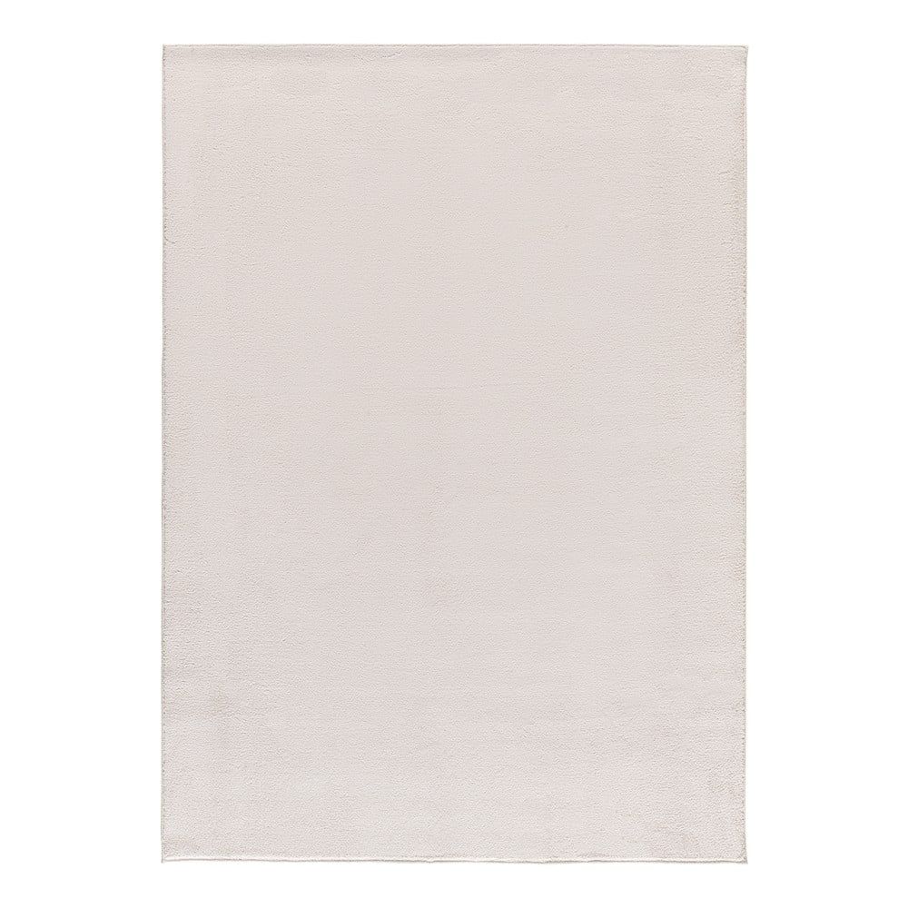 Krémovobiely koberec z mikrovlákna 160x220 cm Coraline Liso – Universal