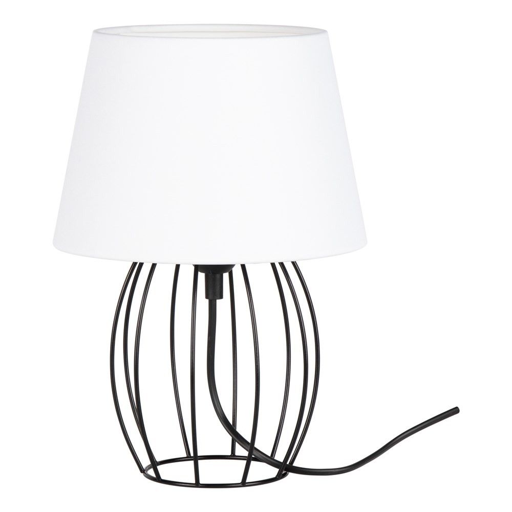 Stolní lampa MERANO 20 cm černá/bílá