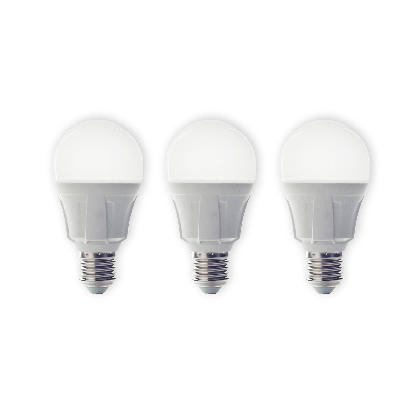 Lindby E27 8, 5W 830 LED žiarovka teplá biela sada 3 kusov, plast, E27, 8.5W, Energialuokka: F, P: 11.2 cm