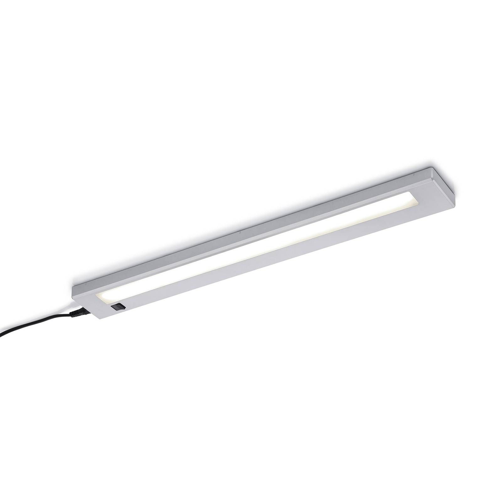 Trio Lighting Podhľadové LED svietidlo Alino, titán, dĺžka 55 cm, Kuchyňa, plast, 7W, P: 55 cm, L: 7 cm, K: 2cm