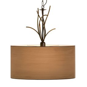Menzel Living Oval – dekoračná závesná lampa, Obývacia izba / jedáleň, kov, plast, E27, 40W, L: 50 cm