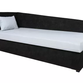 Jednolôžková posteľ (váľanda) 80 cm Edo 4 Lux (s pružinovým matracom) (L)