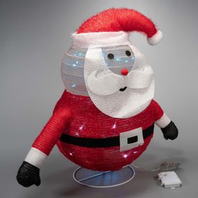 Nexos 72896 Vianočná dekorácia - Santa Claus, 30 LED, 58 cm