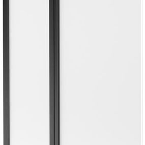 MEXEN - Flip vaňová zástena 1-krídlo 80 x 150 cm, dekor, čierna 894-080-101-70-30